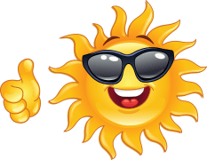 sunny emoticon sticker