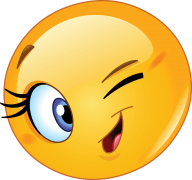 winking smiley sticker